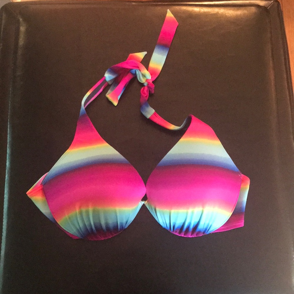 Victoria’s Secret Rainbow Underwire Halter Top